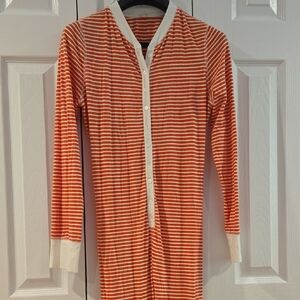 J. Crew Red and White Striped Long Johns